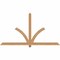 Ekena Millwork Redmond Smooth Timber Gable Bracket, Western Red Cedar, 84"W x 45"H x 3 1/2"D x 3 1/2"F, 13/12 Pitch GBW084X45X0404RED00SWR - alternate 1